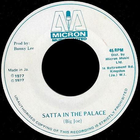 Big Joe - Satta In The Palace