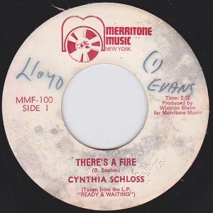 Cynthia Schloss - There's A Fire / I Won't Cry