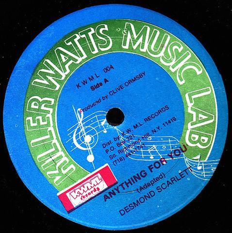 Desmond Scarlett - Anything For You / Wheel & Tun