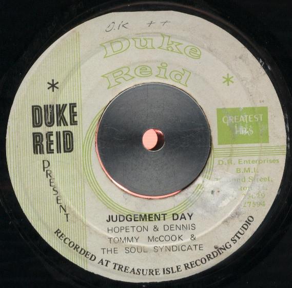 Hopeton Lewis, Dennis Alcapone, Earl "Wire" Lindo - Judgement Day / Version Day