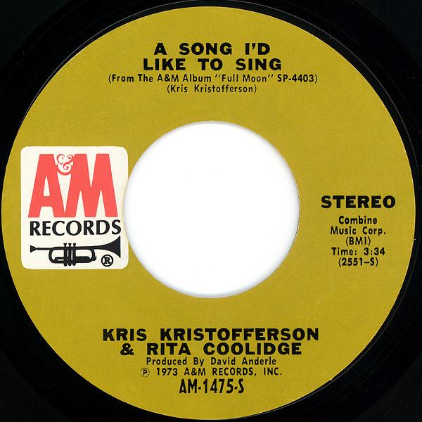 Kris Kristofferson & Rita Coolidge - A Song I'd Like To Sing