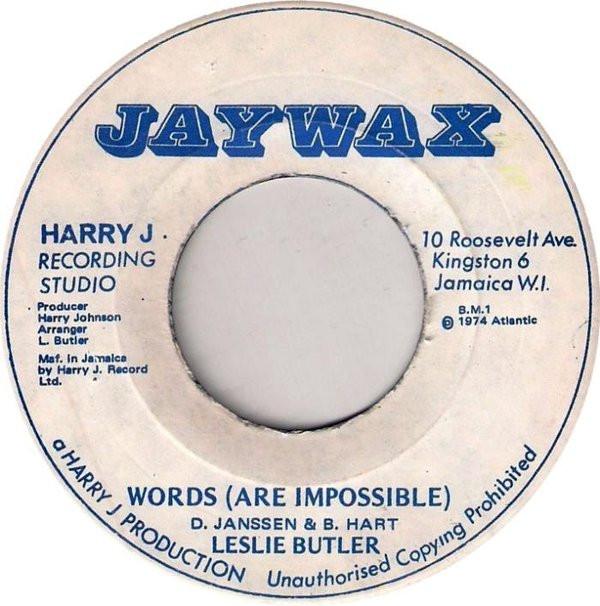 Leslie Butler - Words  ( Are Impossible )