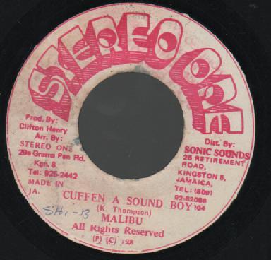 Malibu  - Cuffen A Sound Boy