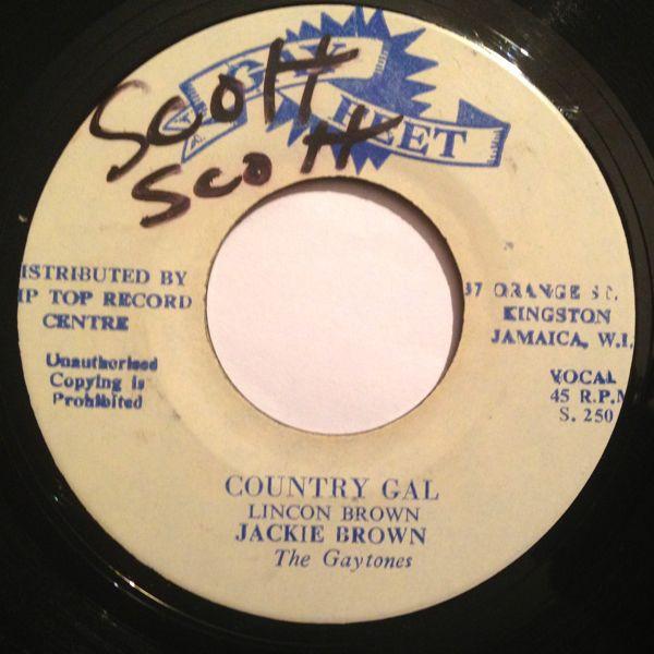 The Gaytones, Jackie Brown, Drumbago - Country Gal / Country Man