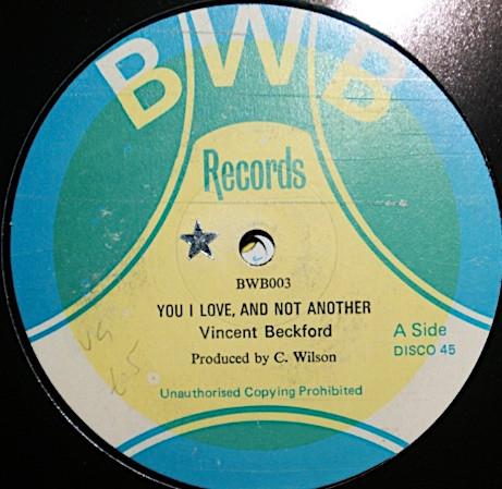 Vincent Beckford - You I Love And Not Another